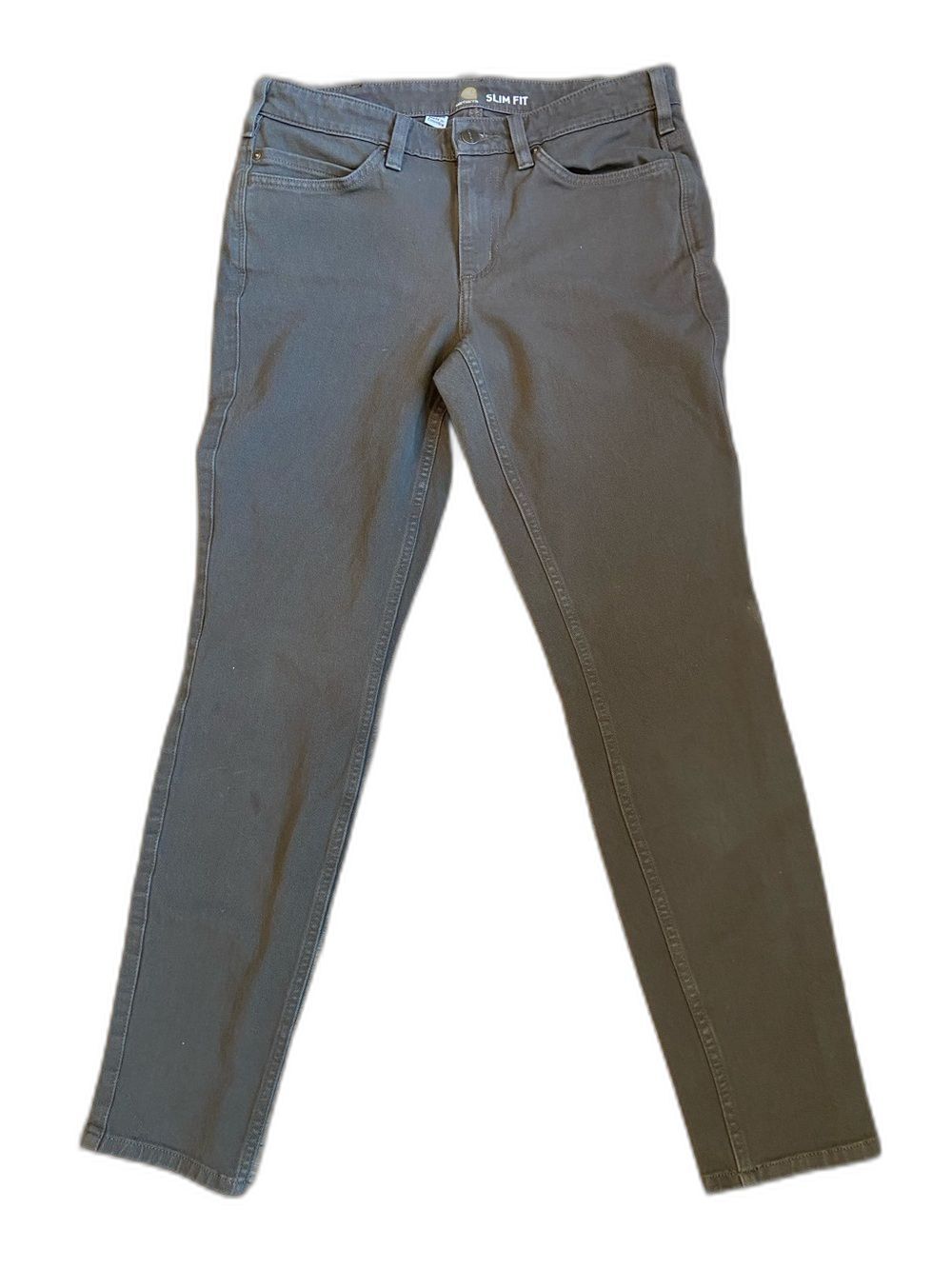 Slim Fit Carhartt Women’s Cargo Skinny Jeans SZ 8 green Work 14806